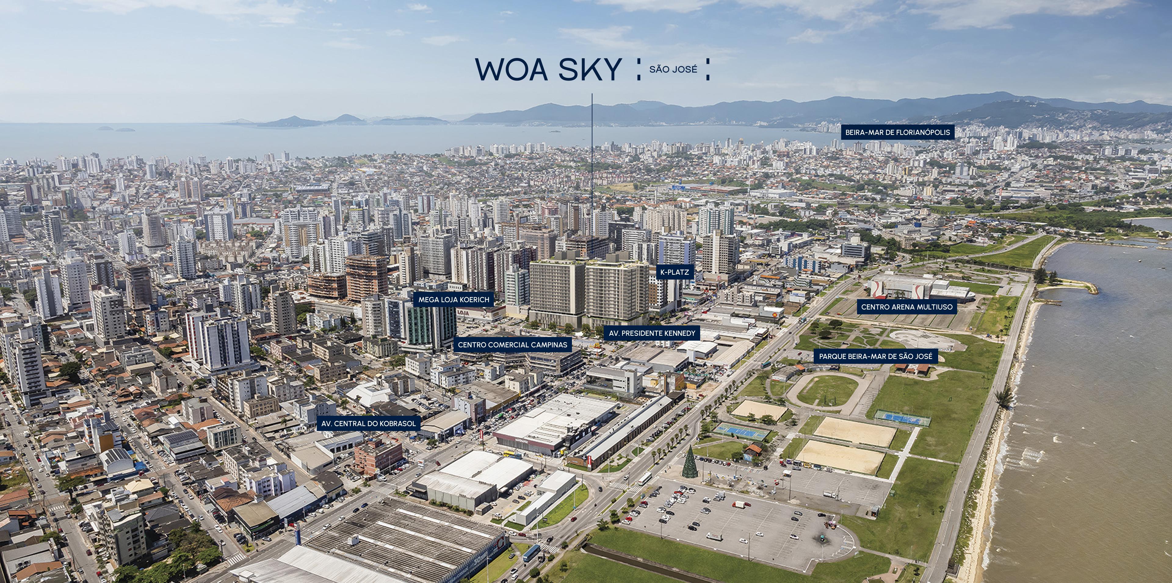 Mapa 3d do WOA SKY São José Mapa 3d do WOA SKY São José